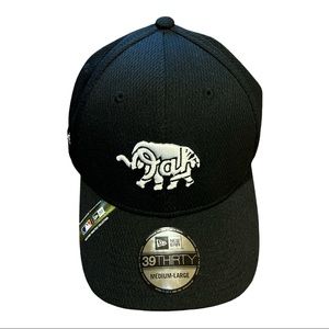 New Era Oakland Athletics MLB Elephant 39Thirty Black Flex Fit Hat NEW Sz ML
